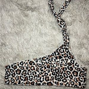Shein cheetah print swim suit top